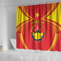 Personalized Ethiopia Tigray Region Shower Curtain Coat Of Arms With Map