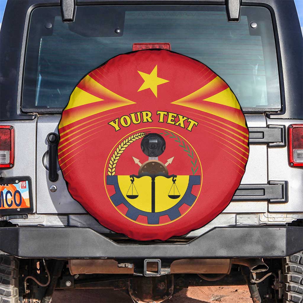 Personalized Ethiopia Tigray Region Spare Tire Cover Coat Of Arms With Map