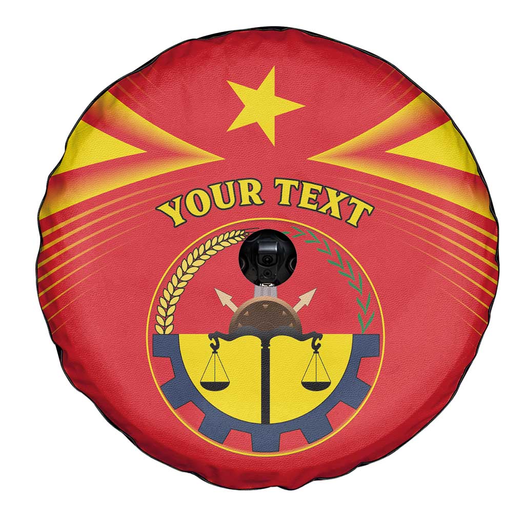 Personalized Ethiopia Tigray Region Spare Tire Cover Coat Of Arms With Map