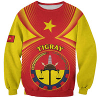 Personalized Ethiopia Tigray Region Sweatshirt Coat Of Arms With Map