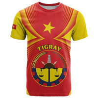 Personalized Ethiopia Tigray Region T Shirt Coat Of Arms With Map