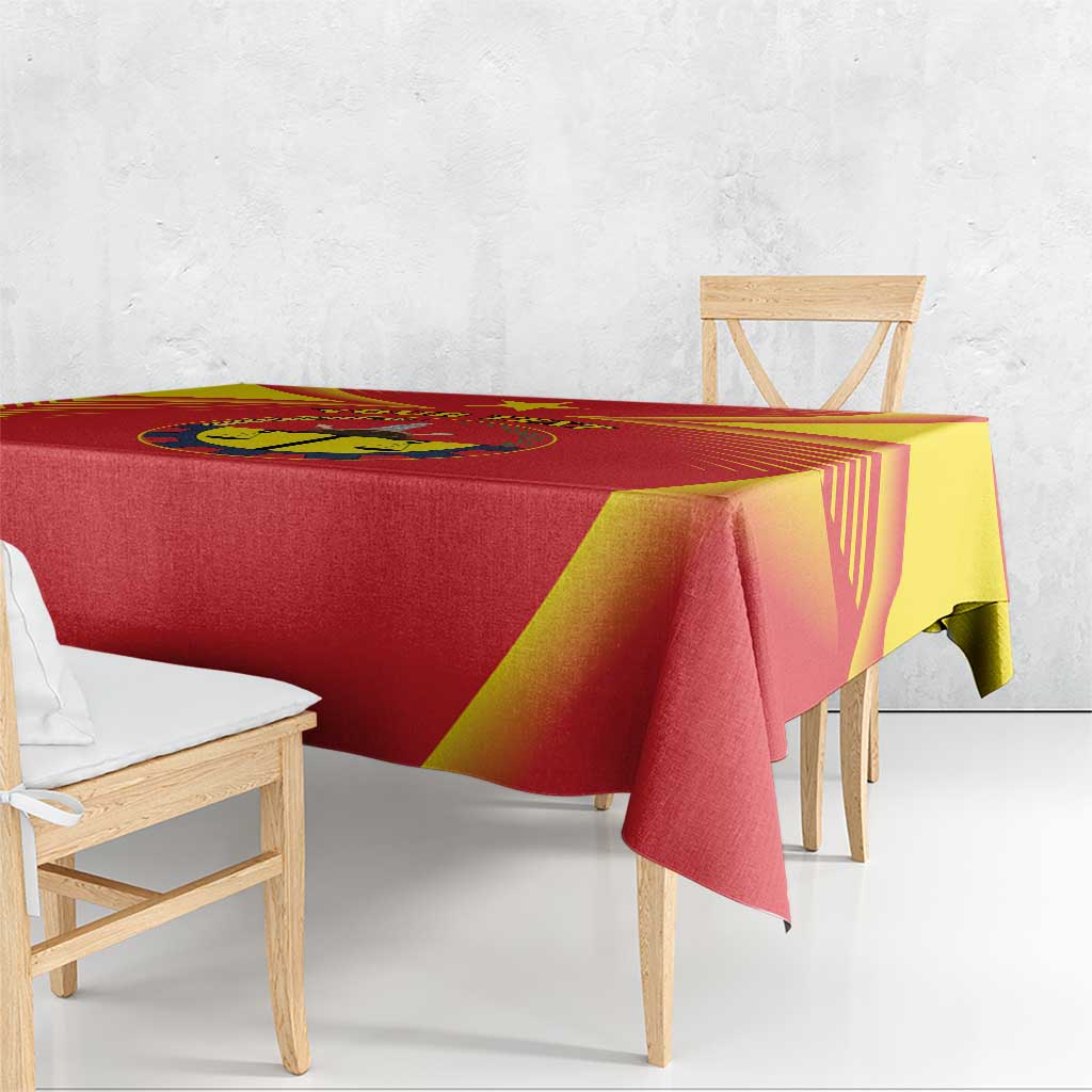Personalized Ethiopia Tigray Region Tablecloth Coat Of Arms With Map