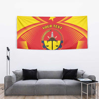 Personalized Ethiopia Tigray Region Tapestry Coat Of Arms With Map