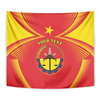 Personalized Ethiopia Tigray Region Tapestry Coat Of Arms With Map