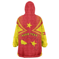 Personalized Ethiopia Tigray Region Wearable Blanket Hoodie Coat Of Arms With Map