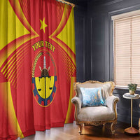 Personalized Ethiopia Tigray Region Window Curtain Coat Of Arms With Map