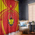 Personalized Ethiopia Tigray Region Window Curtain Coat Of Arms With Map