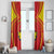 Personalized Ethiopia Tigray Region Window Curtain Coat Of Arms With Map