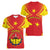 Personalized Ethiopia Tigray Region Women V-Neck T-Shirt Coat Of Arms With Map