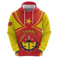 Personalized Ethiopia Tigray Region Zip Hoodie Coat Of Arms With Map