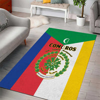Comoros Area Rug Coat Of Arms Flag Style
