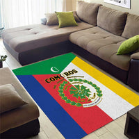 Comoros Area Rug Coat Of Arms Flag Style