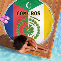 Comoros Beach Blanket Coat Of Arms Flag Style