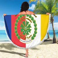 Comoros Beach Blanket Coat Of Arms Flag Style