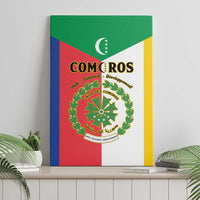 Comoros Canvas Wall Art Coat Of Arms Flag Style