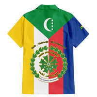 Comoros Family Matching Mermaid Dress and Hawaiian Shirt Coat Of Arms Flag Style