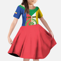 Comoros Family Matching Puletasi and Hawaiian Shirt Coat Of Arms Flag Style