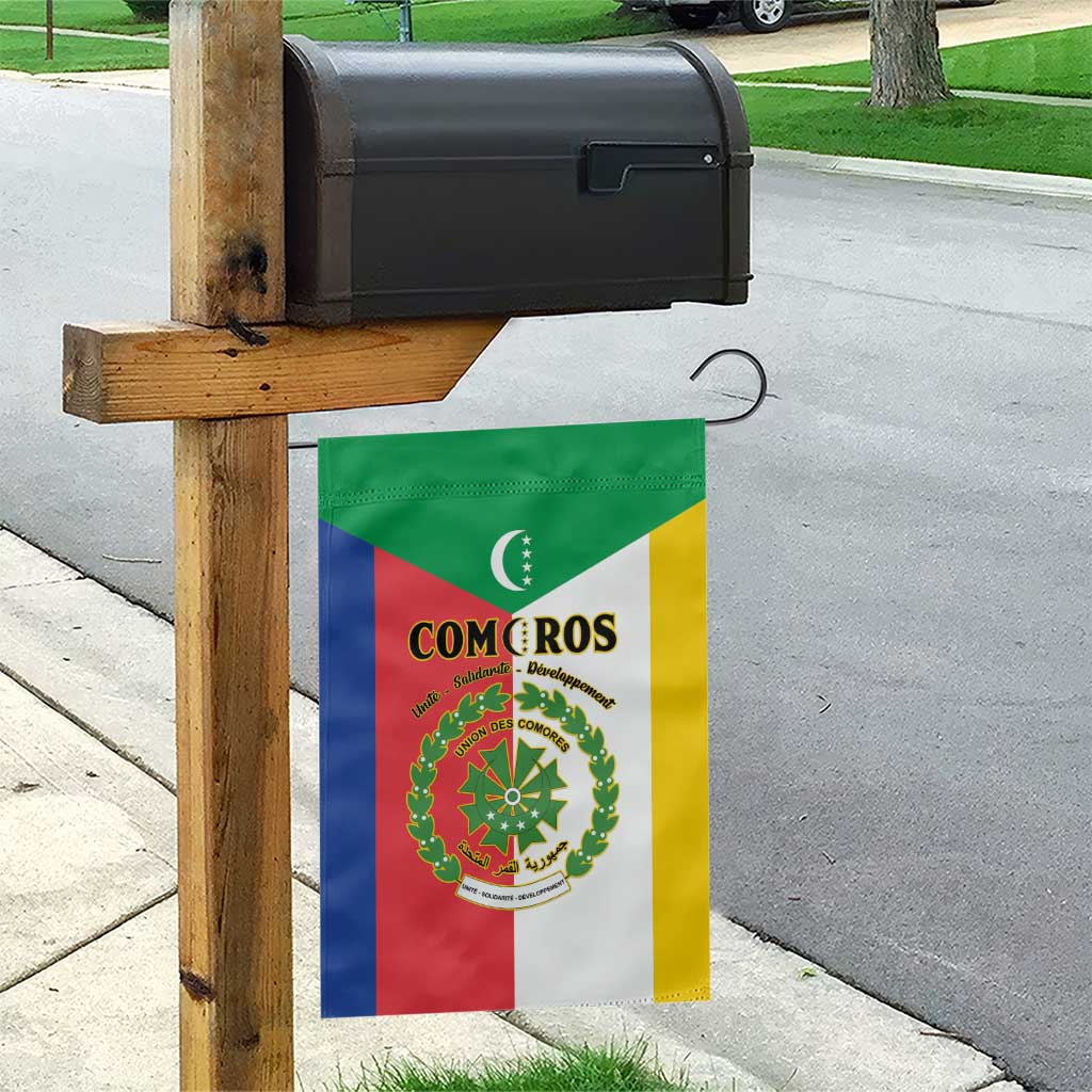 Comoros Garden Flag Coat Of Arms Flag Style