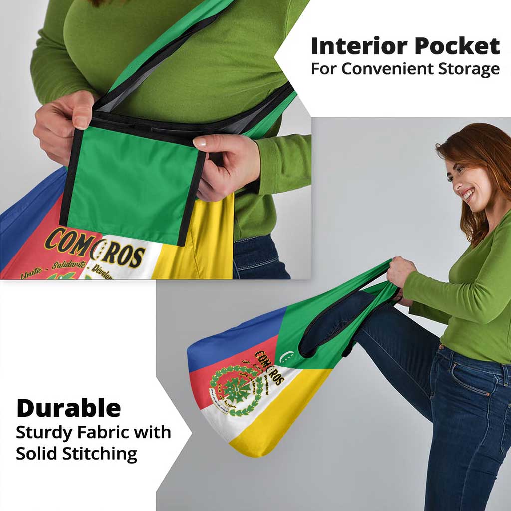 Comoros Grocery Bag Coat Of Arms Flag Style