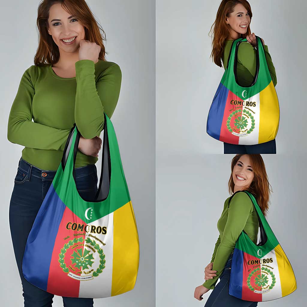 Comoros Grocery Bag Coat Of Arms Flag Style