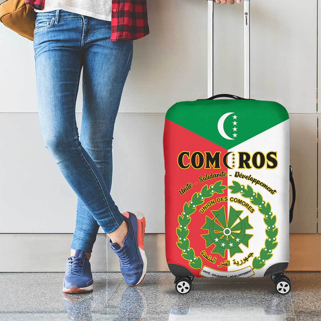 Comoros Luggage Cover Coat Of Arms Flag Style