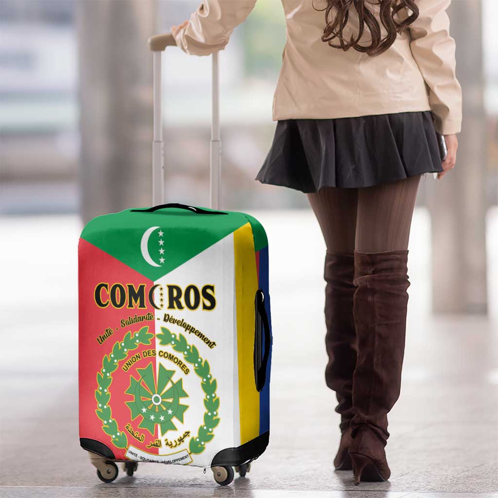 Comoros Luggage Cover Coat Of Arms Flag Style