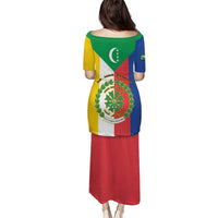 Comoros Puletasi Coat Of Arms Flag Style