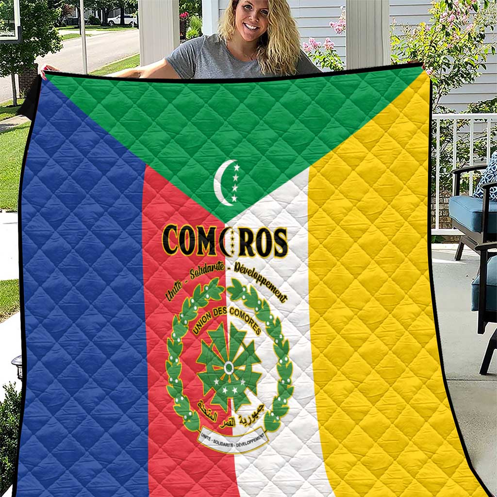 Comoros Quilt Coat Of Arms Flag Style