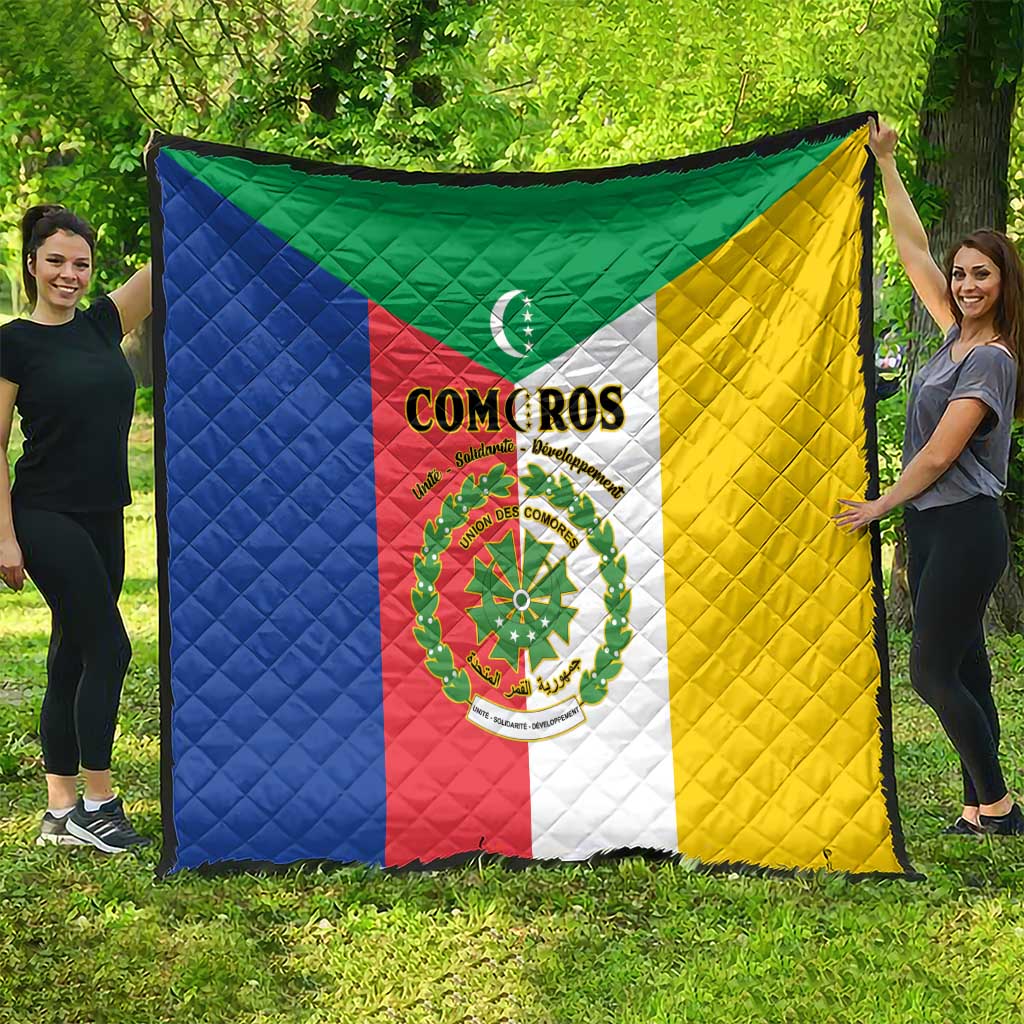 Comoros Quilt Coat Of Arms Flag Style
