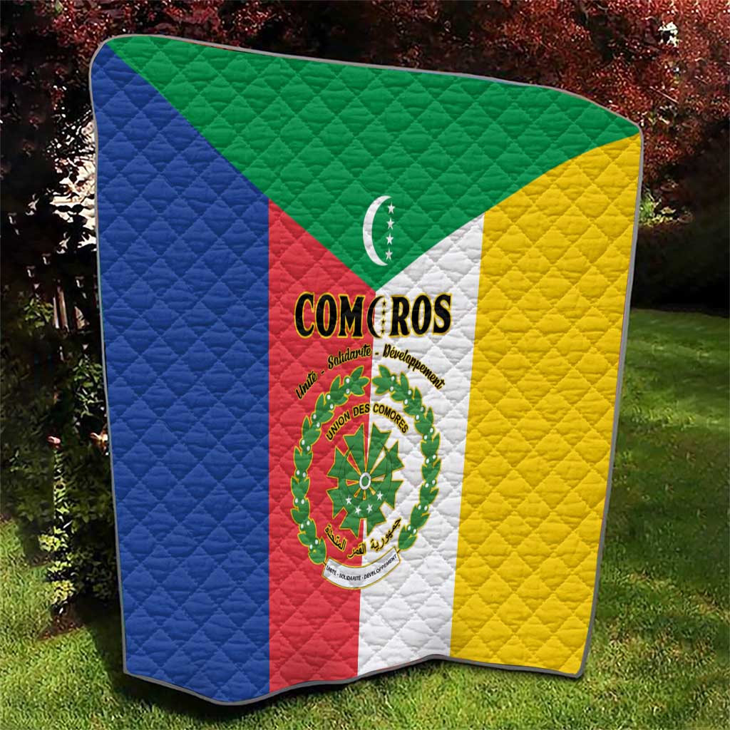 Comoros Quilt Coat Of Arms Flag Style