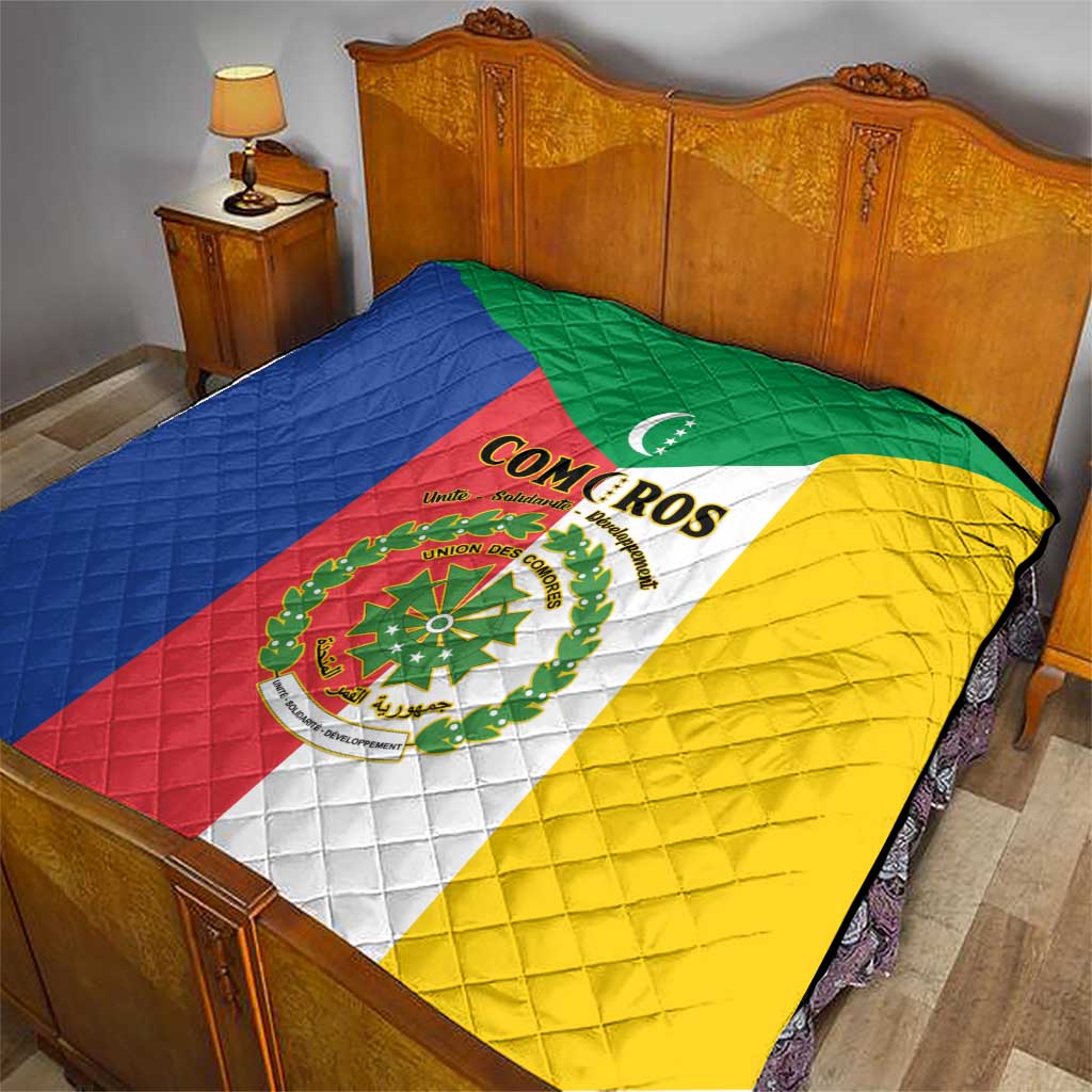 Comoros Quilt Coat Of Arms Flag Style