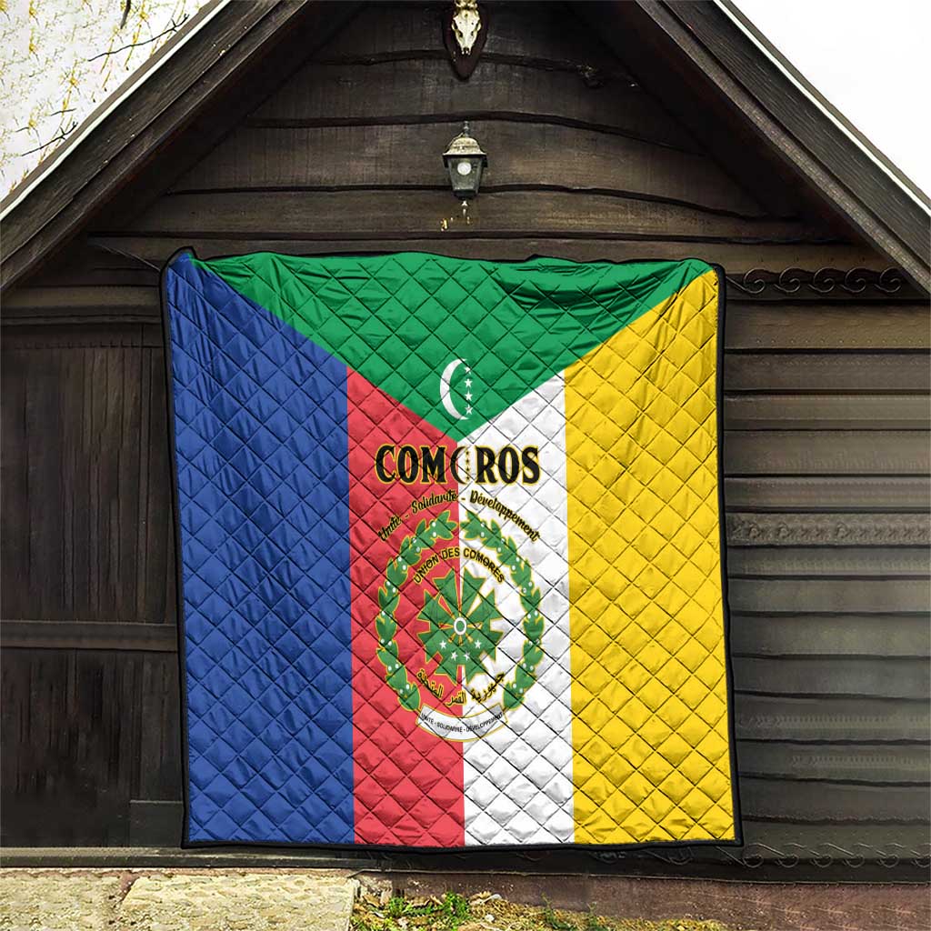 Comoros Quilt Coat Of Arms Flag Style
