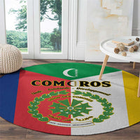 Comoros Round Carpet Coat Of Arms Flag Style