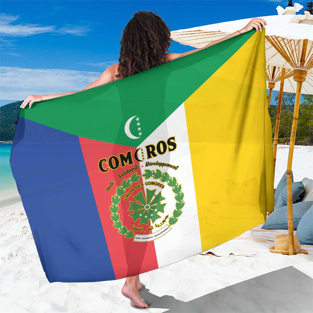 Comoros Sarong Coat Of Arms Flag Style