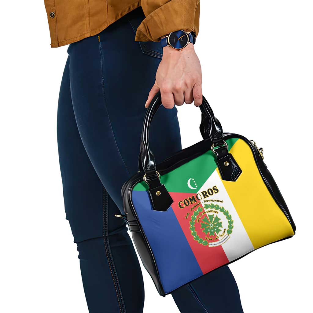 Comoros Shoulder Handbag Coat Of Arms Flag Style