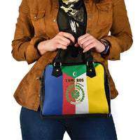Comoros Shoulder Handbag Coat Of Arms Flag Style