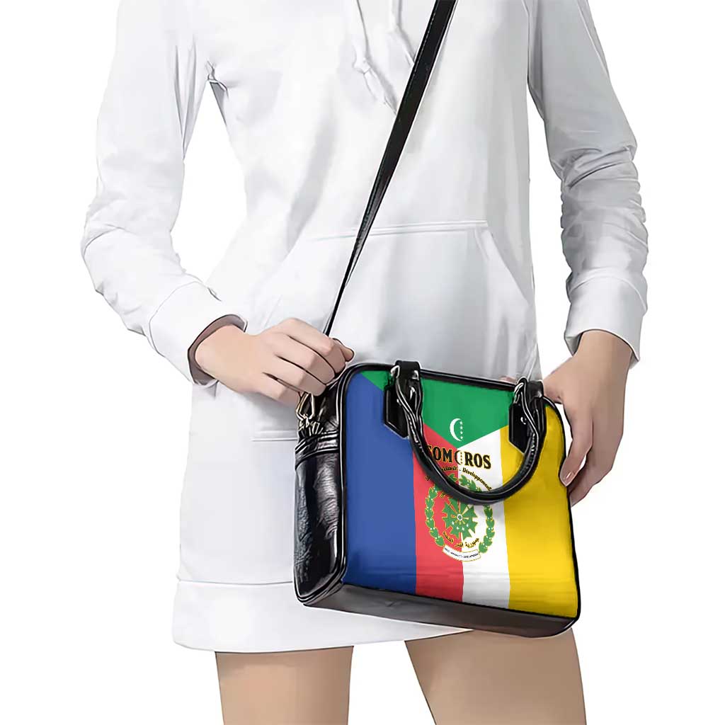 Comoros Shoulder Handbag Coat Of Arms Flag Style