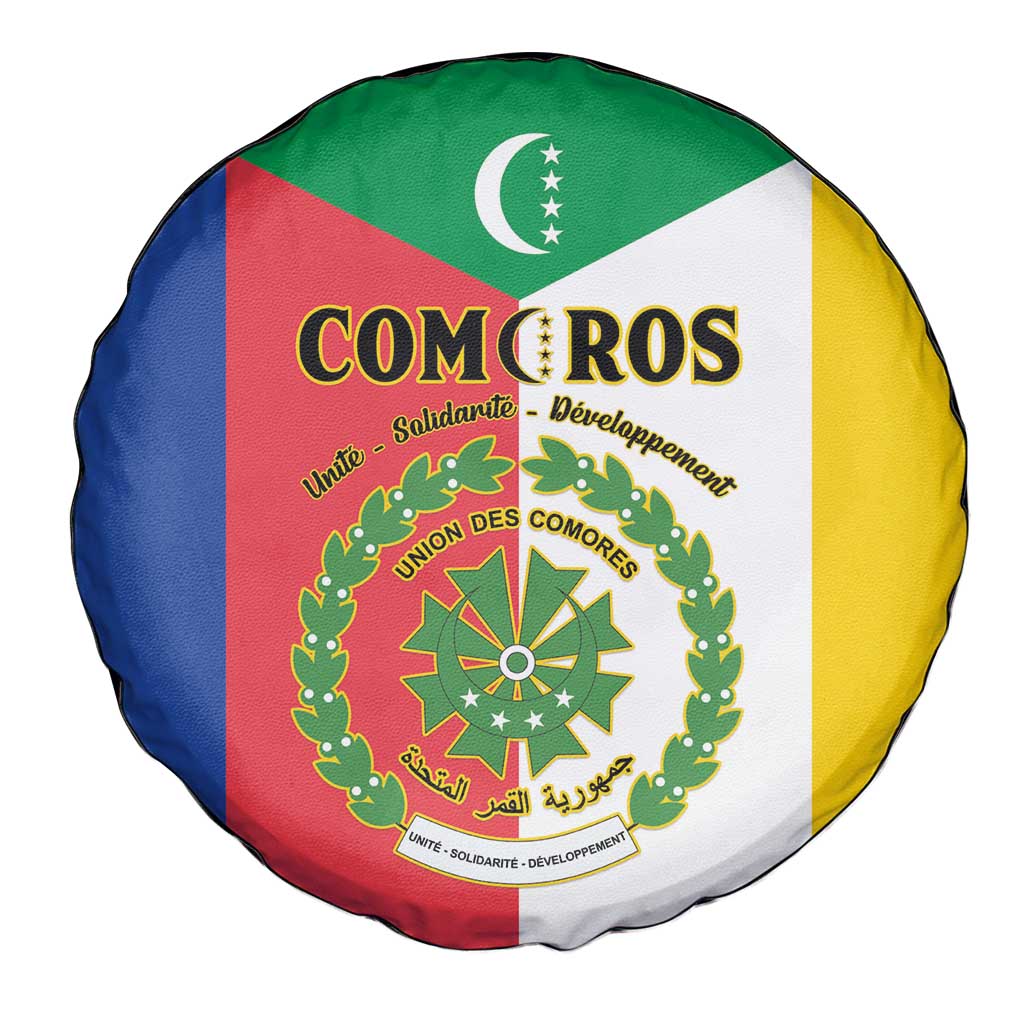 Comoros Spare Tire Cover Coat Of Arms Flag Style