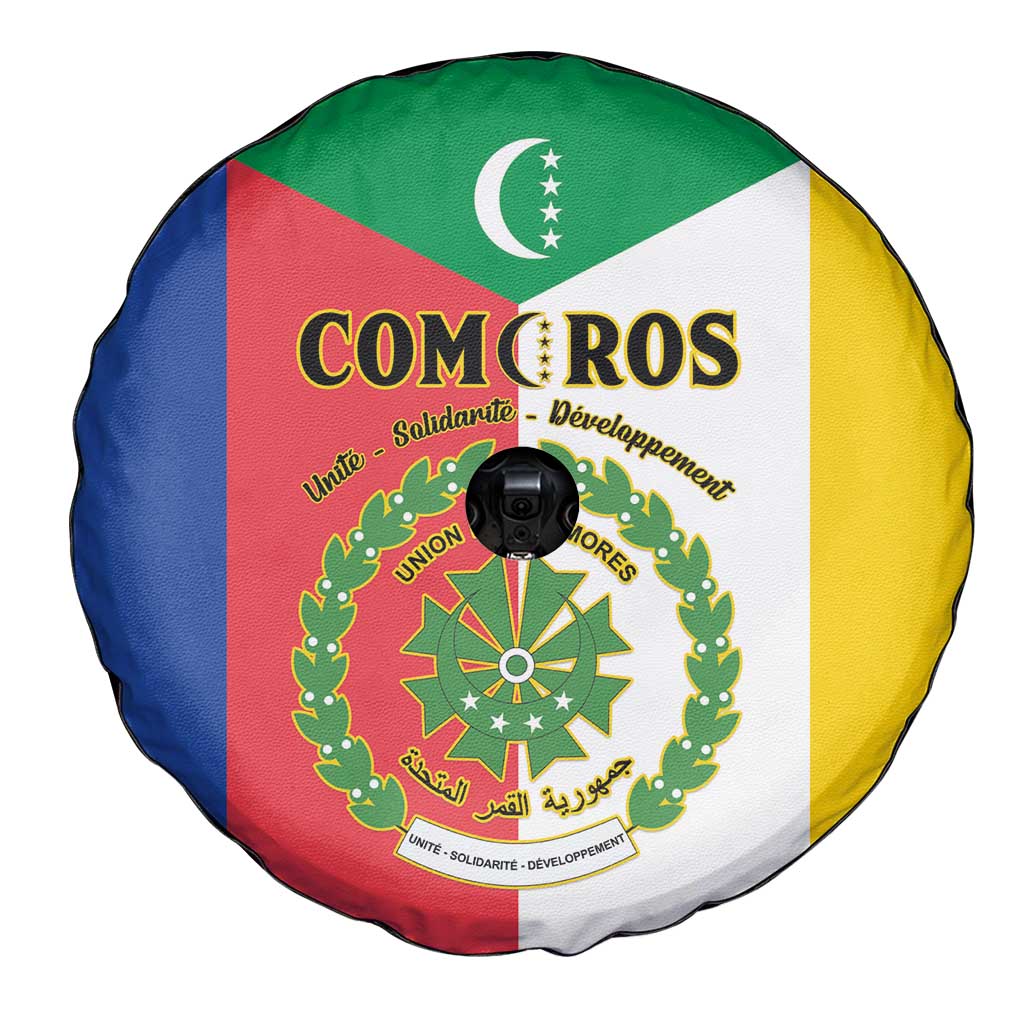 Comoros Spare Tire Cover Coat Of Arms Flag Style