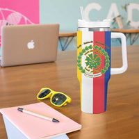 Comoros Tumbler With Handle Coat Of Arms Flag Style