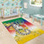 Comoros Mongoose Lemur Area Rug Coat Of Arms With Ylang Ylang