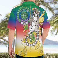 Comoros Mongoose Lemur Hawaiian Shirt Coat Of Arms With Ylang Ylang