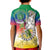 Comoros Mongoose Lemur Kid Polo Shirt Coat Of Arms With Ylang Ylang