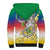 Comoros Mongoose Lemur Sherpa Hoodie Coat Of Arms With Ylang Ylang