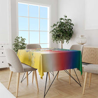 Comoros Mongoose Lemur Tablecloth Coat Of Arms With Ylang Ylang