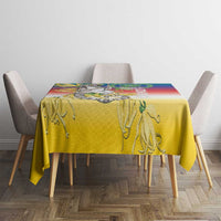 Comoros Mongoose Lemur Tablecloth Coat Of Arms With Ylang Ylang