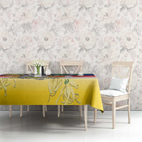 Comoros Mongoose Lemur Tablecloth Coat Of Arms With Ylang Ylang