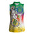 Comoros Mongoose Lemur Women Sleeveless Polo Shirt Coat Of Arms With Ylang Ylang