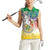 Comoros Mongoose Lemur Women Sleeveless Polo Shirt Coat Of Arms With Ylang Ylang