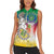 Comoros Mongoose Lemur Women Sleeveless Polo Shirt Coat Of Arms With Ylang Ylang